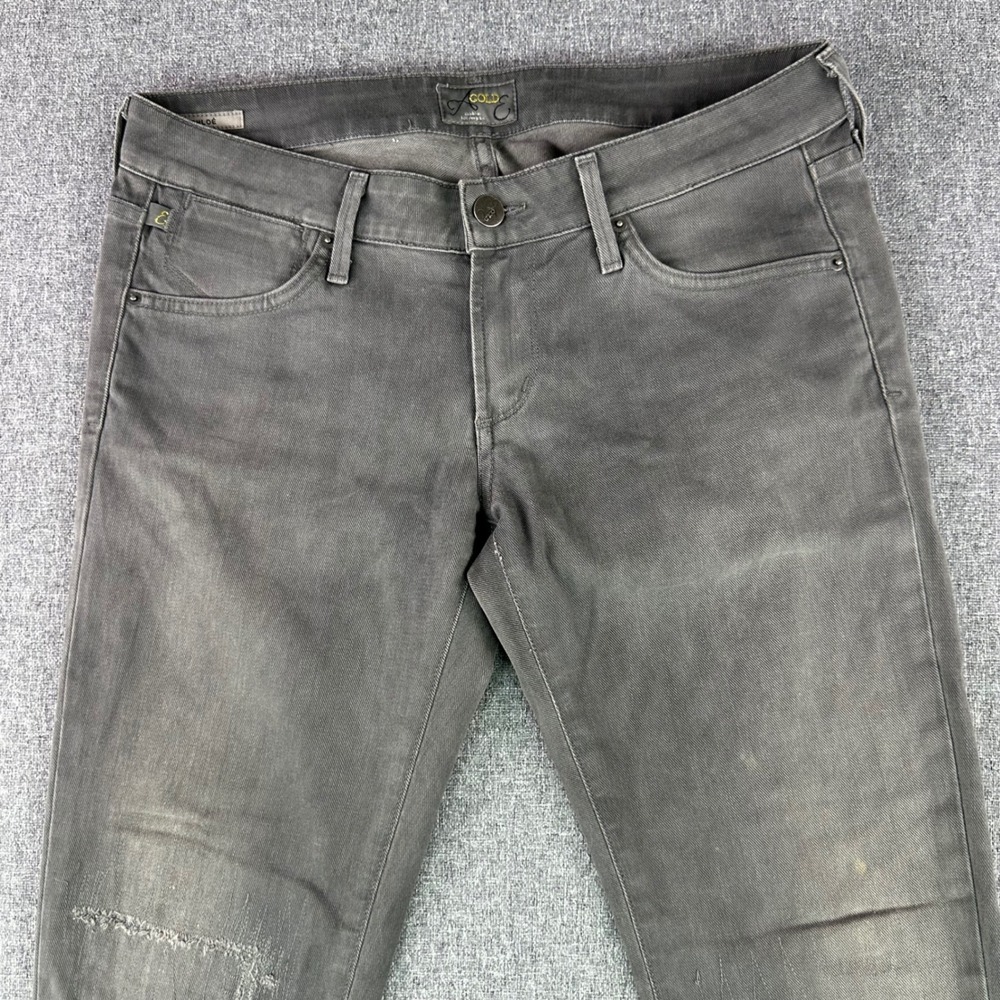 AGOLDE Jeans Women 29 Chloe Grey Distressed Skinny A001B-2002 USA Made - Picture 3 of 14